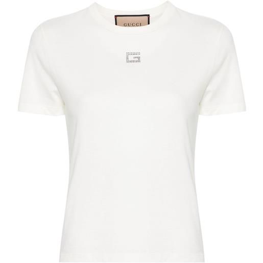 Gucci t-shirt con decorazione - bianco