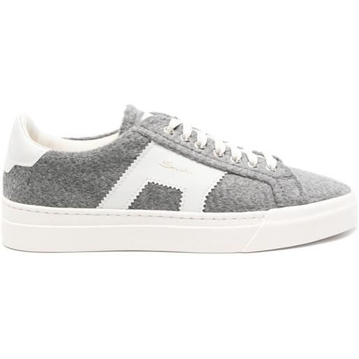 Santoni sneakers con fibbia - grigio