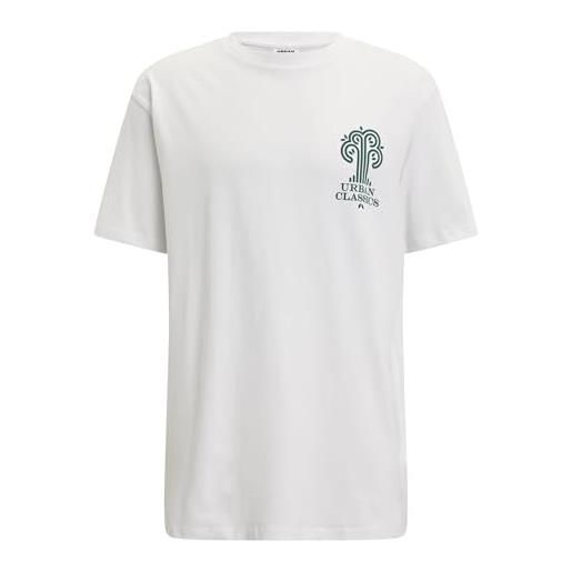 Urban Classics maglietta uomo con logo organic tree t-shirt, bianco, xxxxl