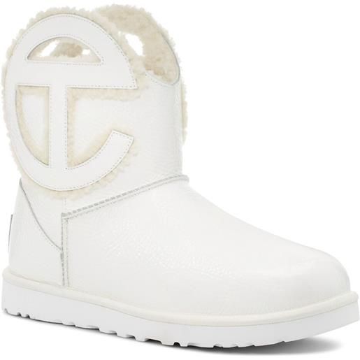 UGG X TELFAR stivali telfar mini in vernice craclé 10mm