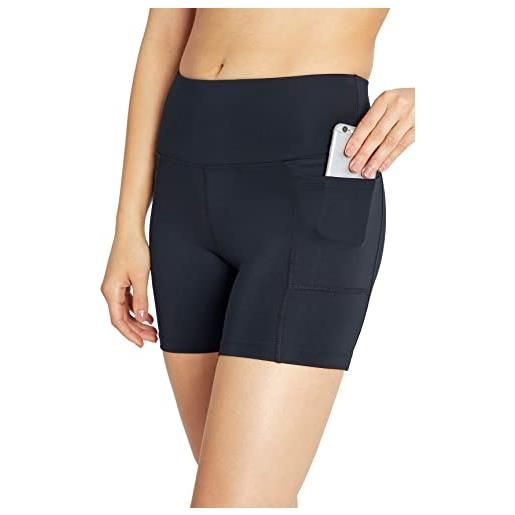 Bally Total Fitness high rise - pantaloncini da tasca da 12,7 cm, colore: nero, taglia l