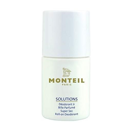Monteil Paris, deodorante roll-on solutions super sec da 50 ml