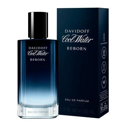 Davidoff cool water reborn 50 ml eau de parfum per uomo