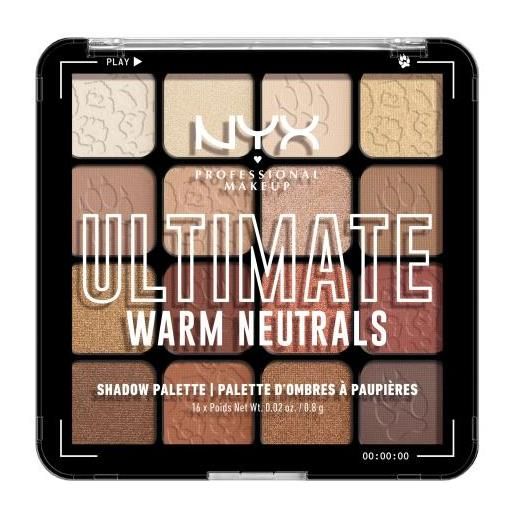 NYX Professional Makeup ultimate warm neutrals palette di ombretti 12.8 g