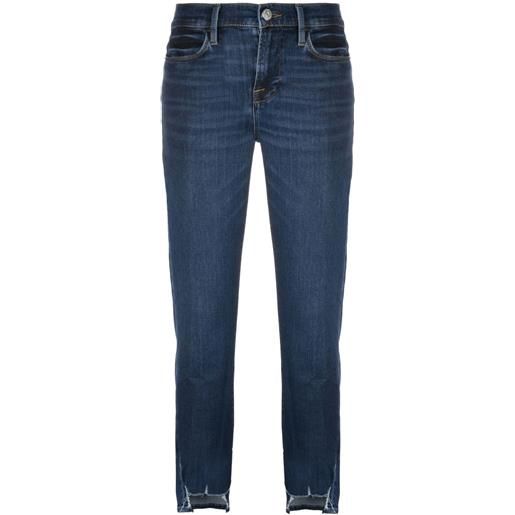 FRAME jeans le crop mini svasati - blu