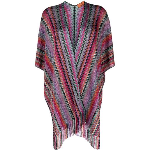 Missoni cardigan con dettaglio a frange - rosa