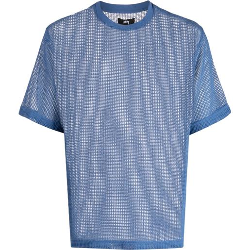 Stüssy t-shirt traforata - blu