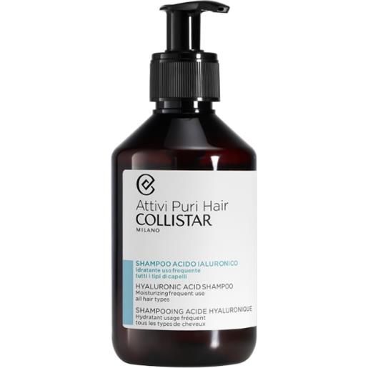 Collistar shampoo idratante per uso frequente - tutti i tipi di capelli. Acido ialuronico 250ml