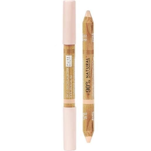 Astra duo highligther eye pencil pure beauty 2 peach crumble