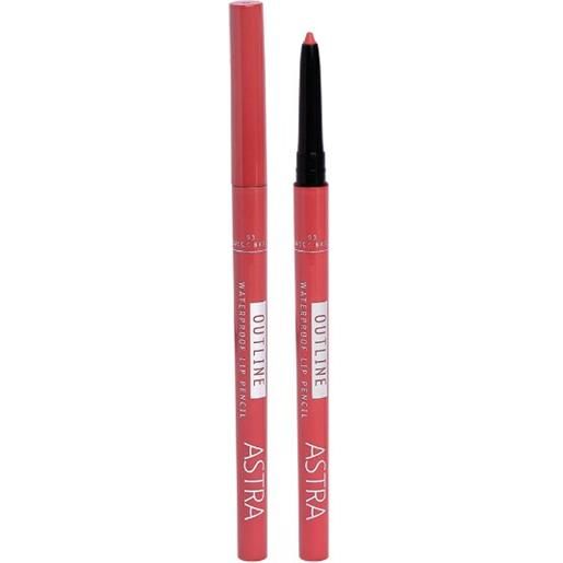 Astra matita labbra waterproof outline lip pencil 3 quick brick