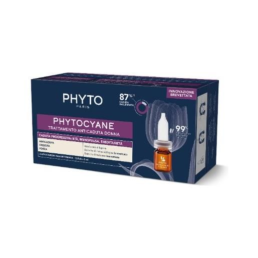 Phyto trattamento anti-caduta progressiva dei capelli donna Phytocyane 12x5ml