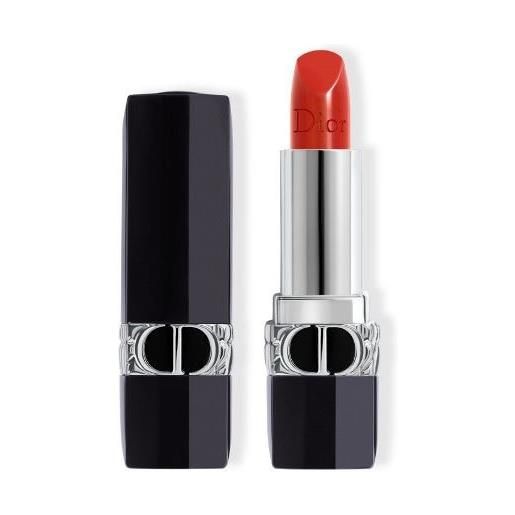 Dior balsamo labbra colorato - 95% * di ingredienti origine naturale trattamento floreale colore couture ricaricabile rouge 999 finish satinato