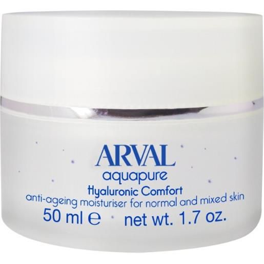 Arval hyaluronic comfort - idratante antià-età pelli normali e miste aquapure 50ml