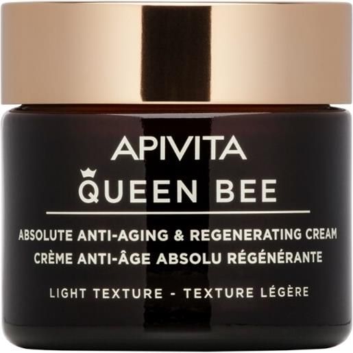 Apivita absolute anti-aging & regeneratig cream - textue leggera queen bee