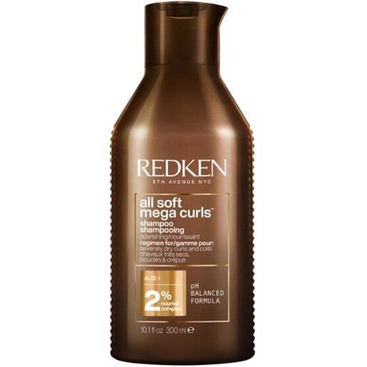 Redken shampoo capelli ricci e secchi all soft mega curls 300ml