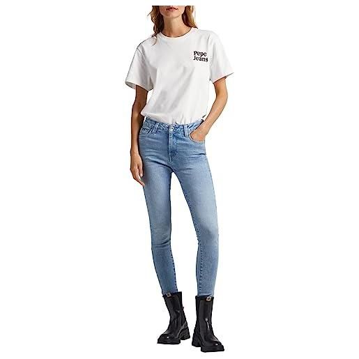 Pepe Jeans regent, jeans donna, nero (denim-xb0), 24w / 30l