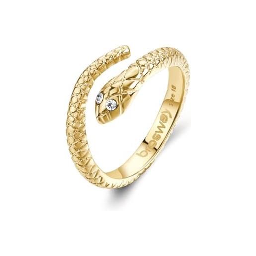 Brosway anello donna con simbolo serpente | collezione chakra - bhkr006f