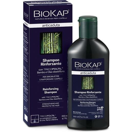 BIOS LINE SpA biokap shampoo rinforzante anticaduta con tricofoltil nuova formula 200 ml