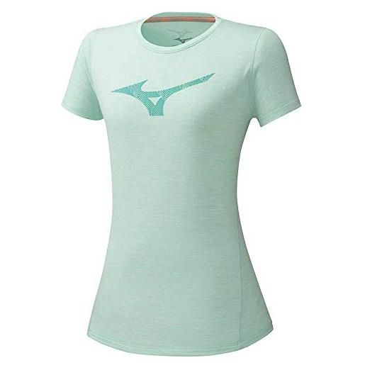 Mizuno core graphic rb, t-shirt donna, corallo (fusion coral), s