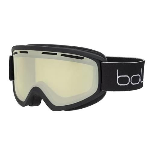 bollé, freeze plus black matte, black chrome cat 3, occhiali da sci, medium, unisex adulto