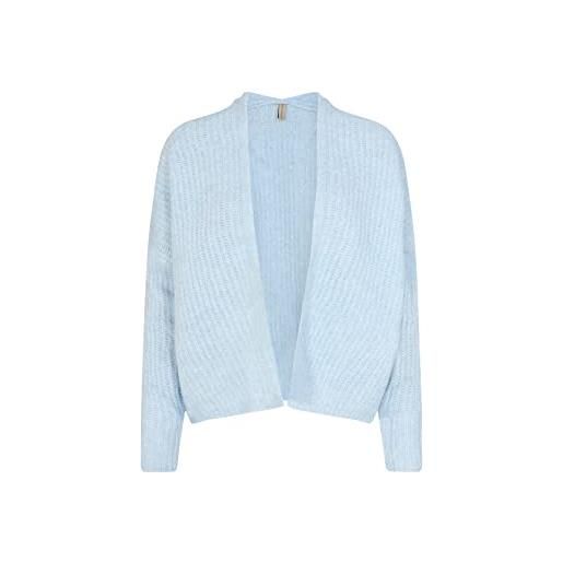 SOYACONCEPT sc-remone short knit cardigan maglione, cashmere blue melange, xxl donna
