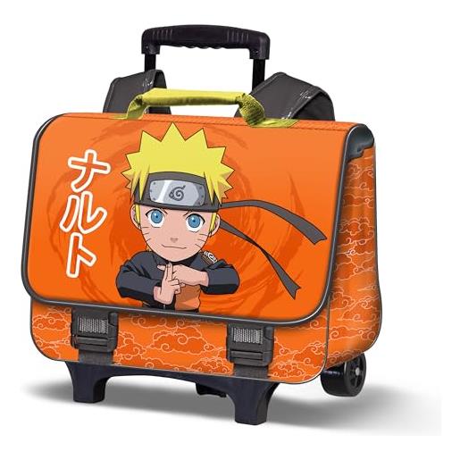 Naruto chikara-zaino cartable 2.0 con carrello rimovibile, multicolore, 38 x 35 cm