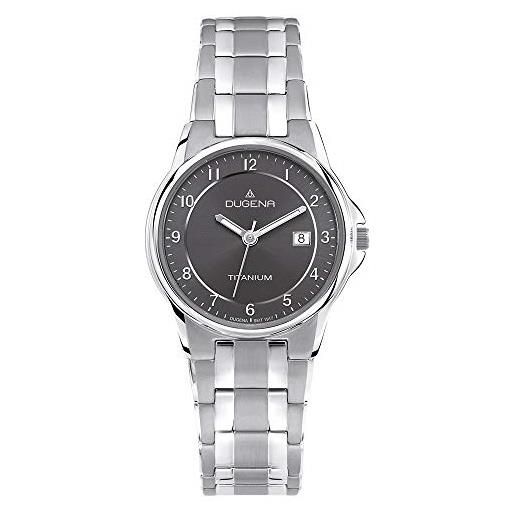 Dugena 4460514 - orologio da polso uomo, titanio, colore: grigio