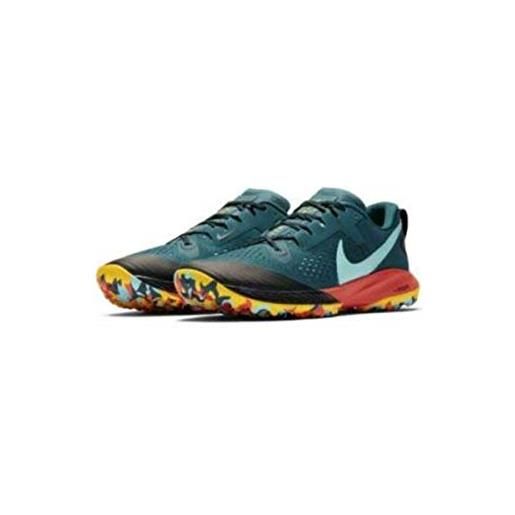 Nike air zoom terra kiger 5, scarpe da corsa uomo, geode teal/aurora green-black, 45.5 eu