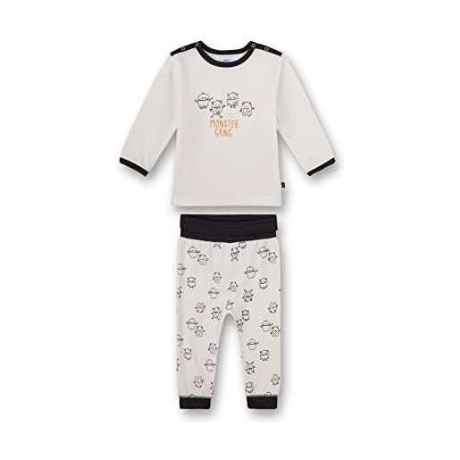 Sanetta schlafanzug lang beige pigiamino per bambino e neonato, white pebble, 3 anni (pacco da 2) bimbo