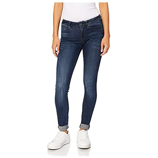 G-STAR RAW women's midge zip mid-waist skinny jeans, blu (lt vintage aged destroy d05281-8968-9114), 29w / 30l
