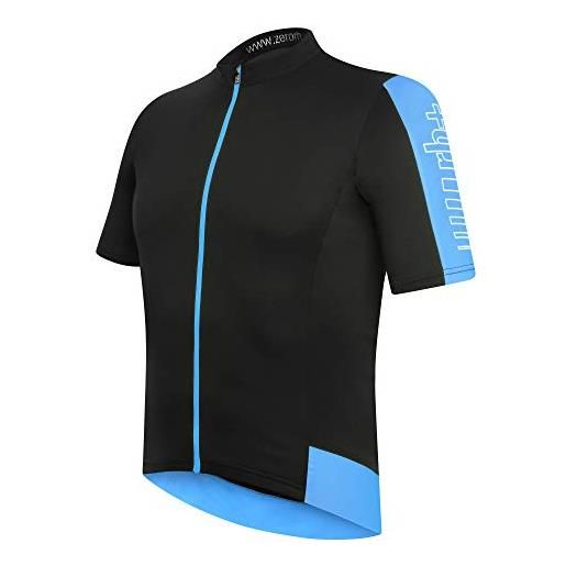 Rh+ energy fz, apparel bike jersey uomo, black-blue surf, s