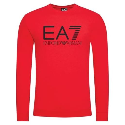 Emporio Armani felpa sweatshirt uomo ea7 6rpm16 pjslz (rosso, l)