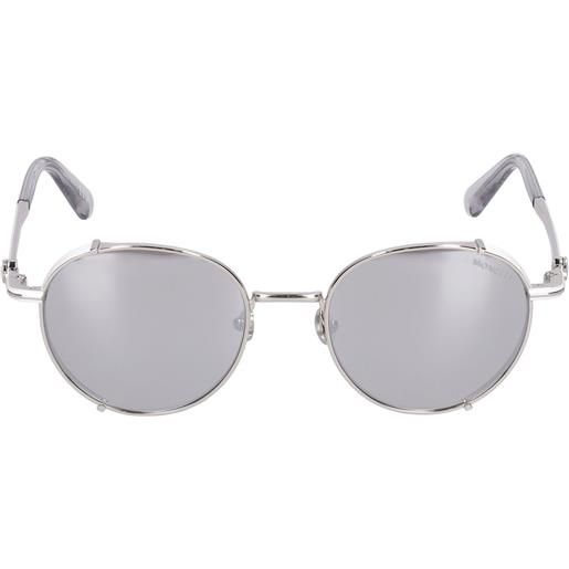 MONCLER round metal sunglasses