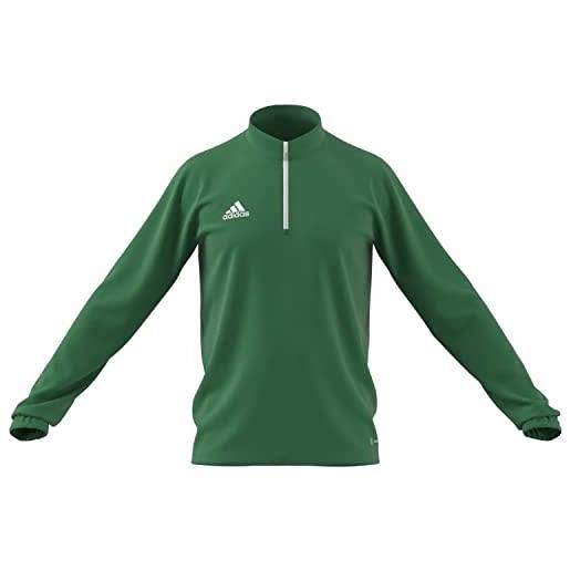 adidas entrada 22 training long sleeve sweatshirt, maglia da allenamento maniche lunghe uomo, team green/white, s
