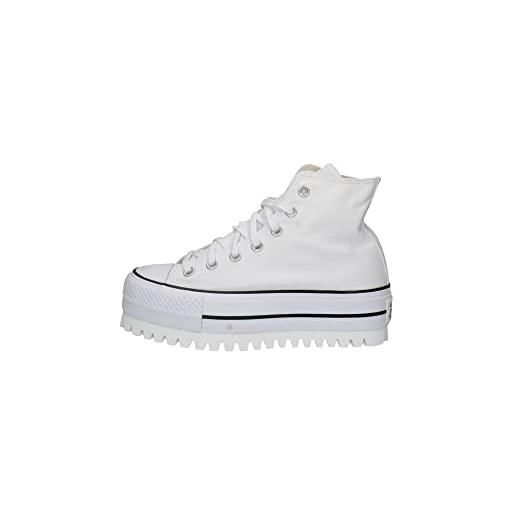 CONVERSE ctas lift canvas ltd, sneaker donna, white white trek, 46 eu