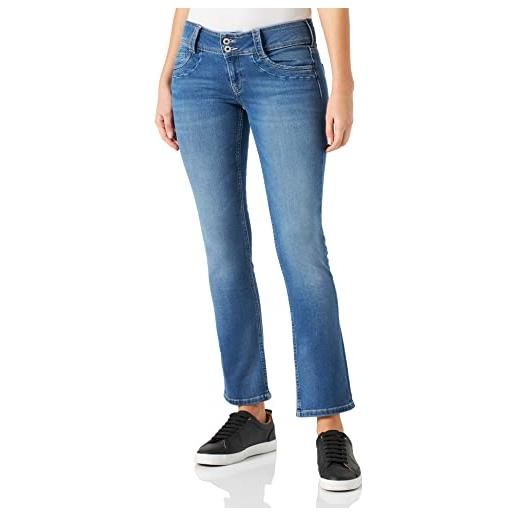 Pepe Jeans regent, jeans donna, blu (denim-dp1), 28w / 32l