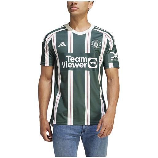 Adidas manchester united fc 23/24 short sleeve t-shirt away verde xs