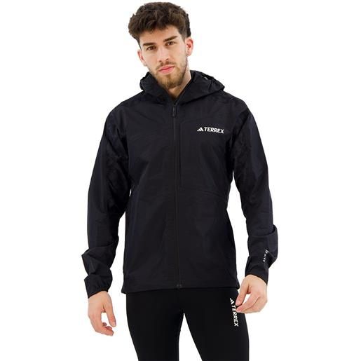 Adidas xperior hybrid hoodie rain jacket nero 2xl uomo