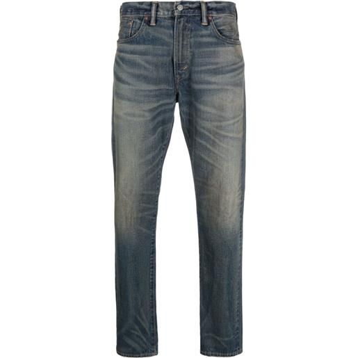 Ralph Lauren RRL jeans slim a vita bassa - blu