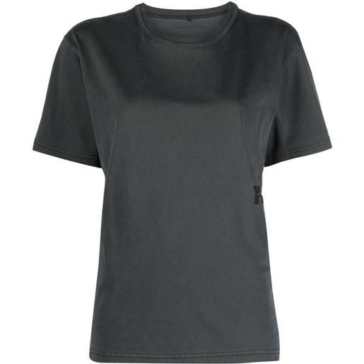 Alexander Wang t-shirt con logo goffrato - grigio