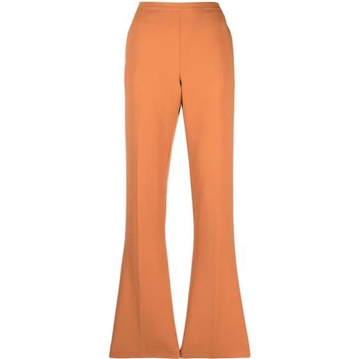 Forte Forte pantaloni sartoriali con pieghe - arancione