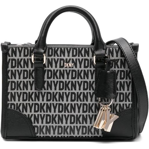 DKNY borsa a spalla perri piccola con logo - nero