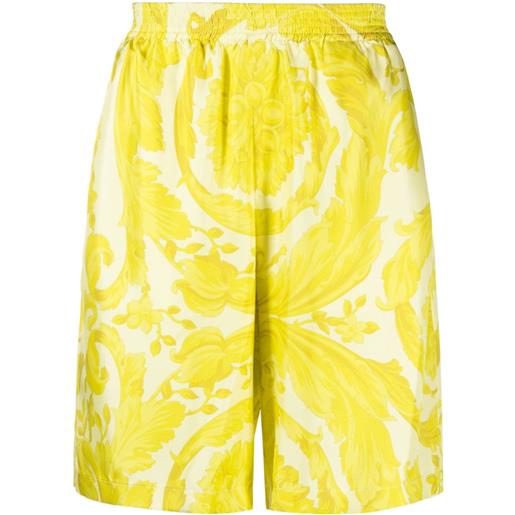 Versace shorts con stampa barocca - giallo