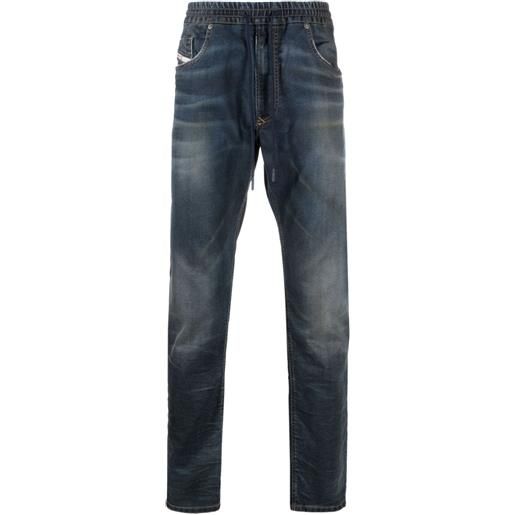 Diesel jeans skinny con coulisse - blu