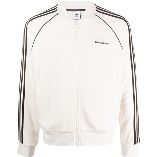 adidas giacca sportiva con ricamo logo x wales bonners - bianco