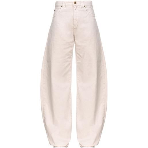 PINKO high-waisted tapered jeans - toni neutri