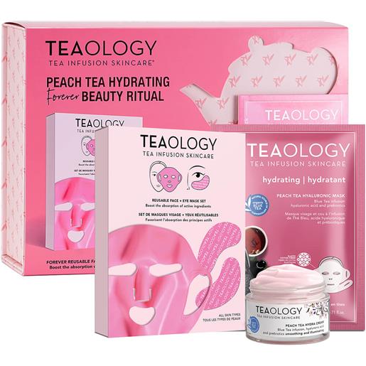 Teaology peach tea hydrating forever beauty ritual cofanetto