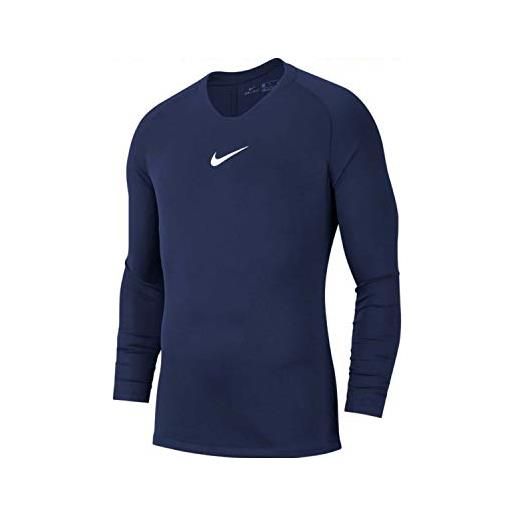 Nike dry 1stlyr jersey ls, maglia termica uomo park firstlayer s 410 mi unisex bimbi, midnight navy/white