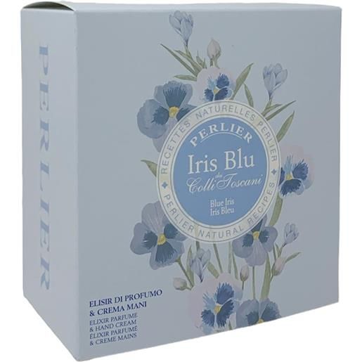 Perlier iris blu - cofanetto crema mani + elisir di profumo