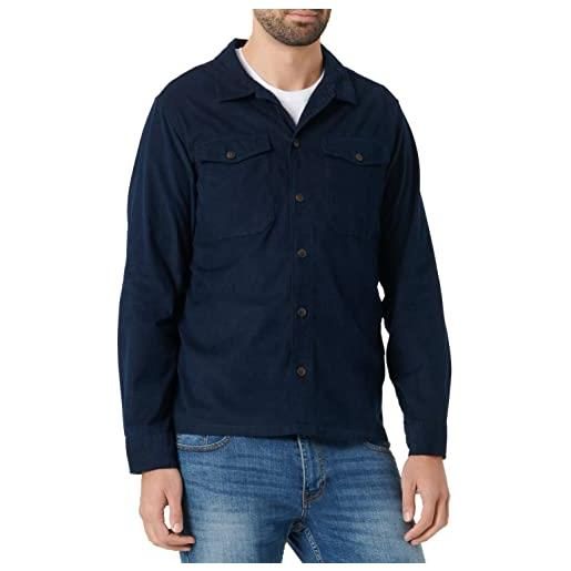 JACK & JONES jjejay-maglietta a maniche corte in cordoncino, taglia l/s camicia, blazer blu marine, s uomo